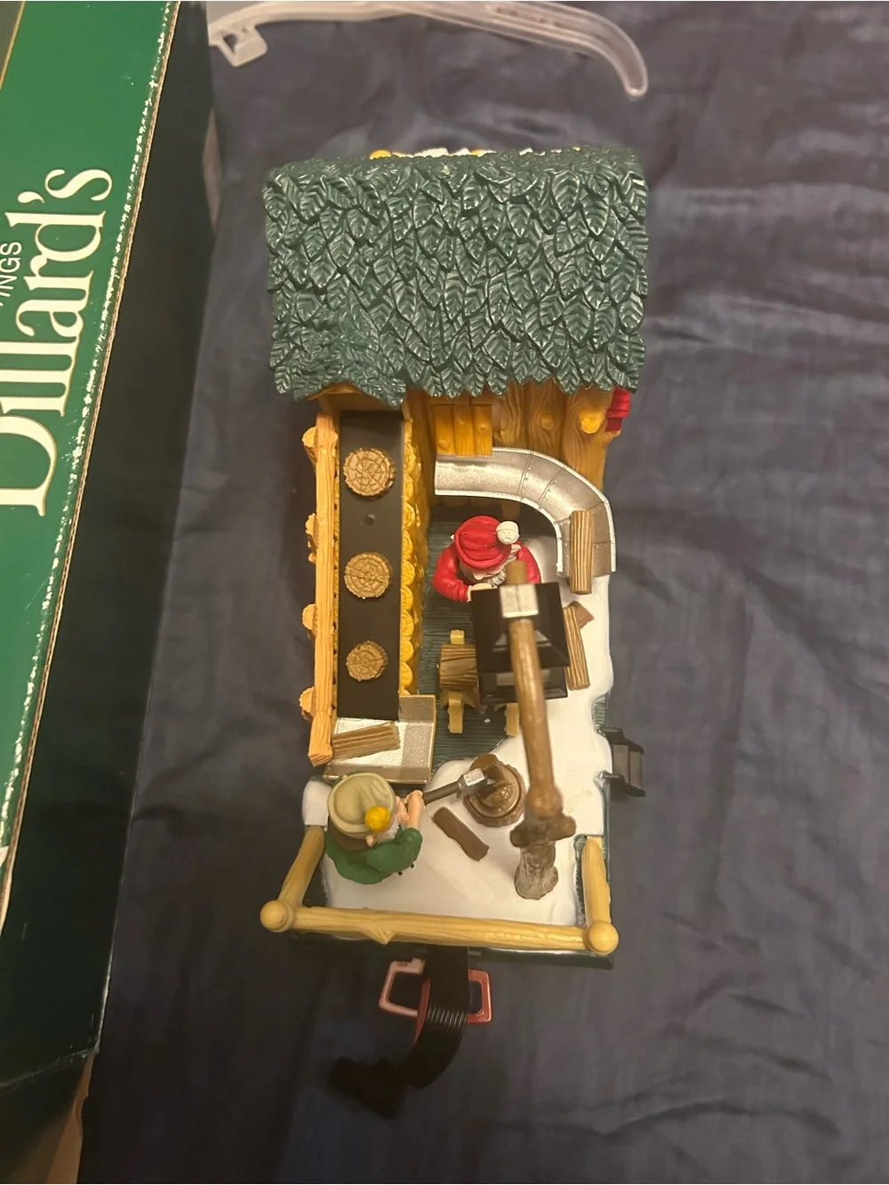 New Bright Dillard's Trimmings Train Accessory Car Log Mill Car 383-2-4 G Scale